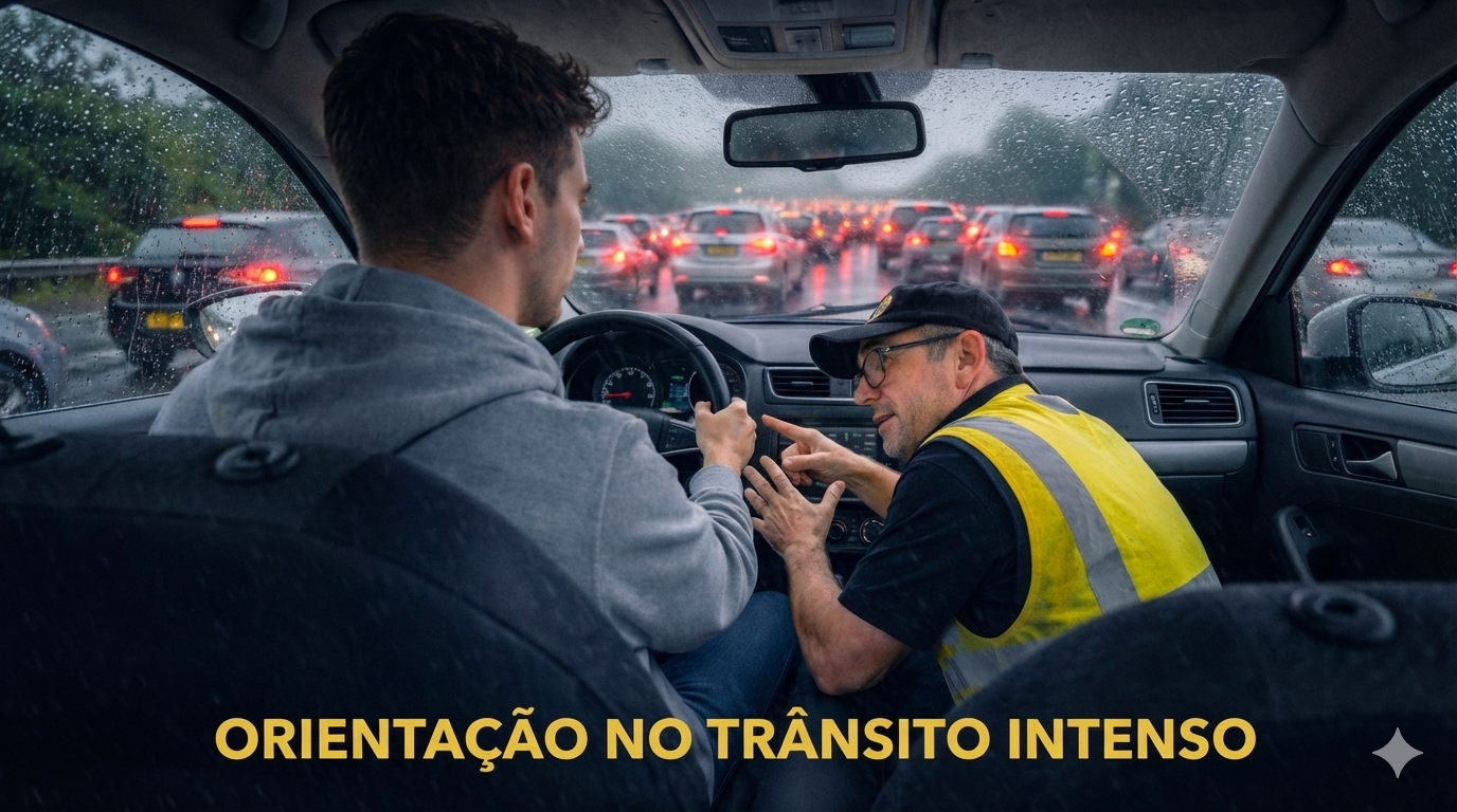 Trânsito em vias movimentadas